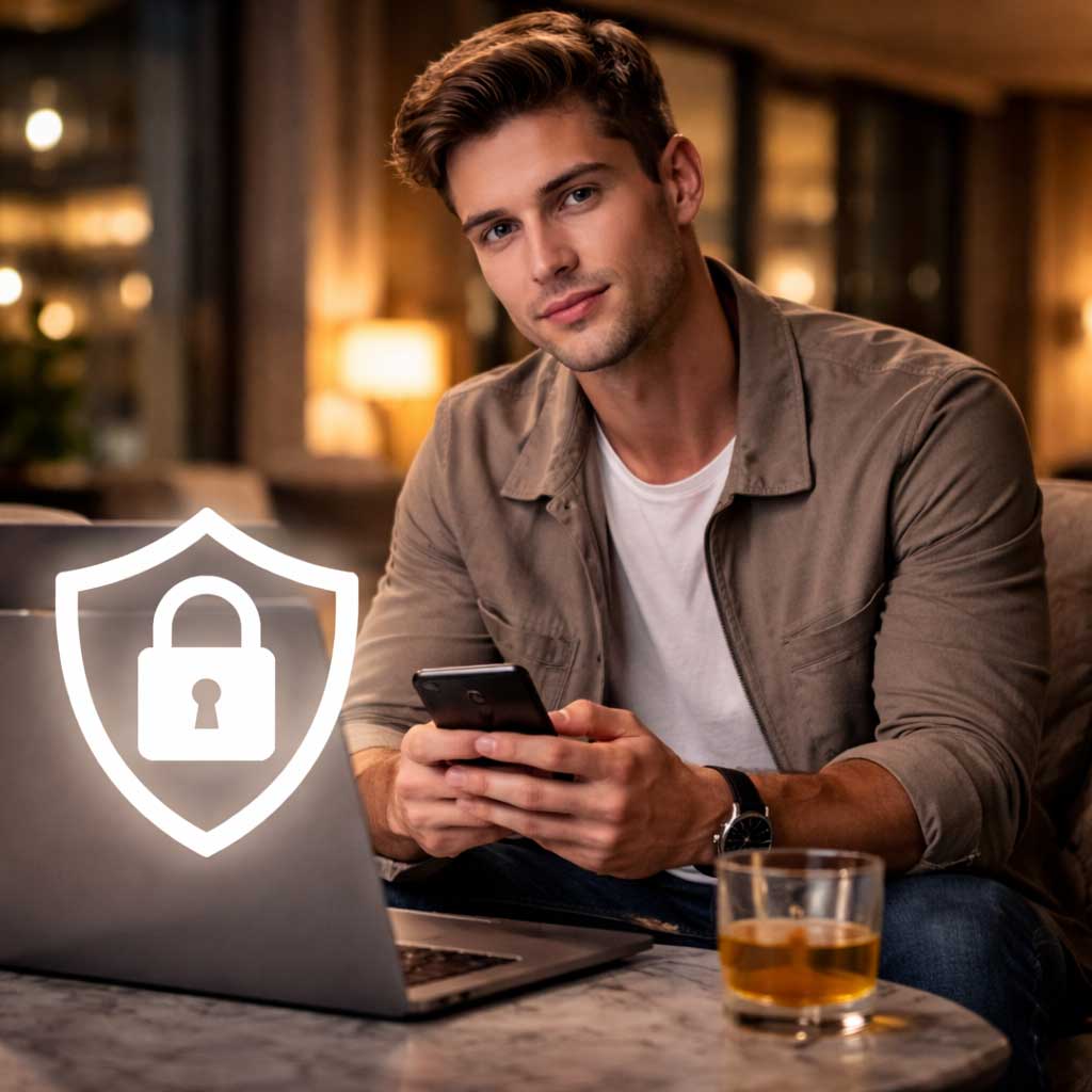 Privacy-first male sugar baby dating platform with full profile control